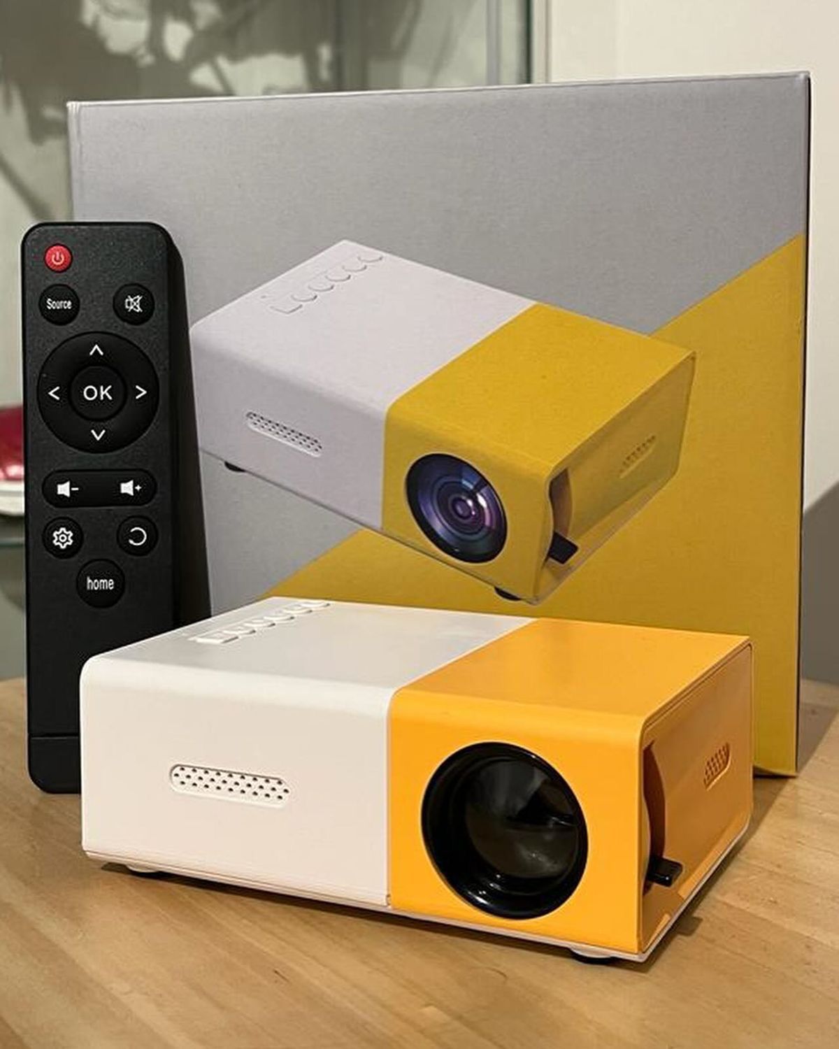 Smart Mini Portable Projector, 180° Adjustable Angle, Compatible, USB, Smartphone 